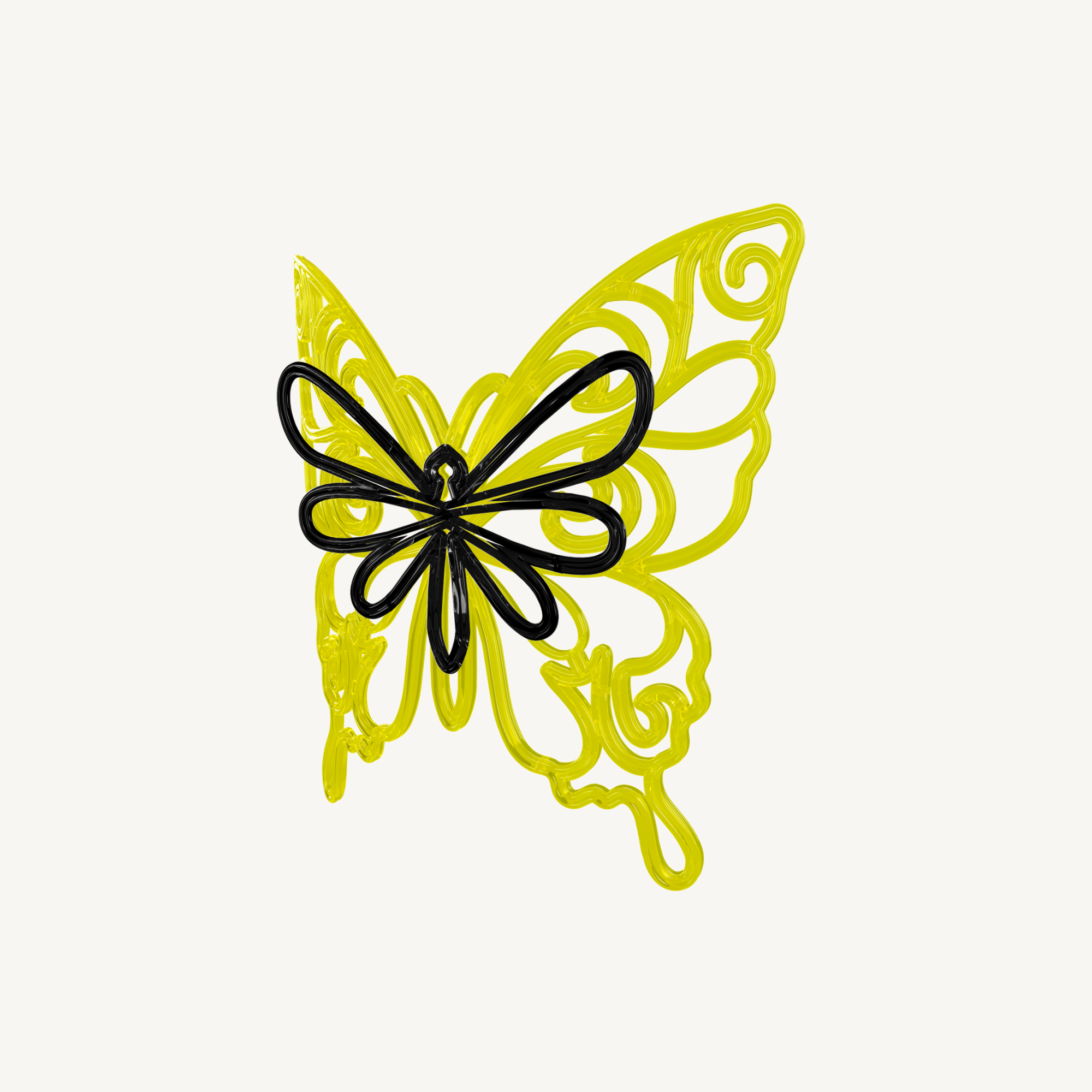 Décor suspension 3D Butterflyz H0,56 x L0,54 x P0,12m