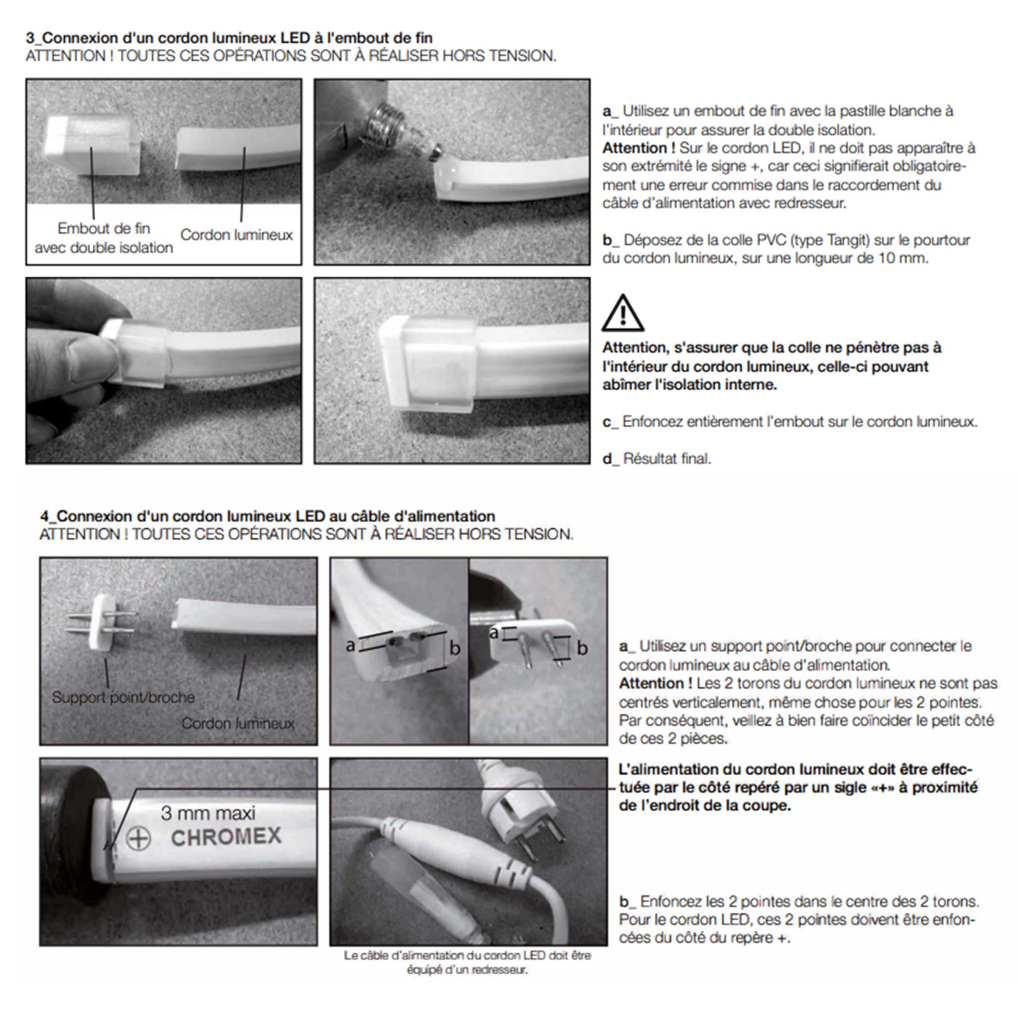 Cordon Lumineux fixe L50m - 230V