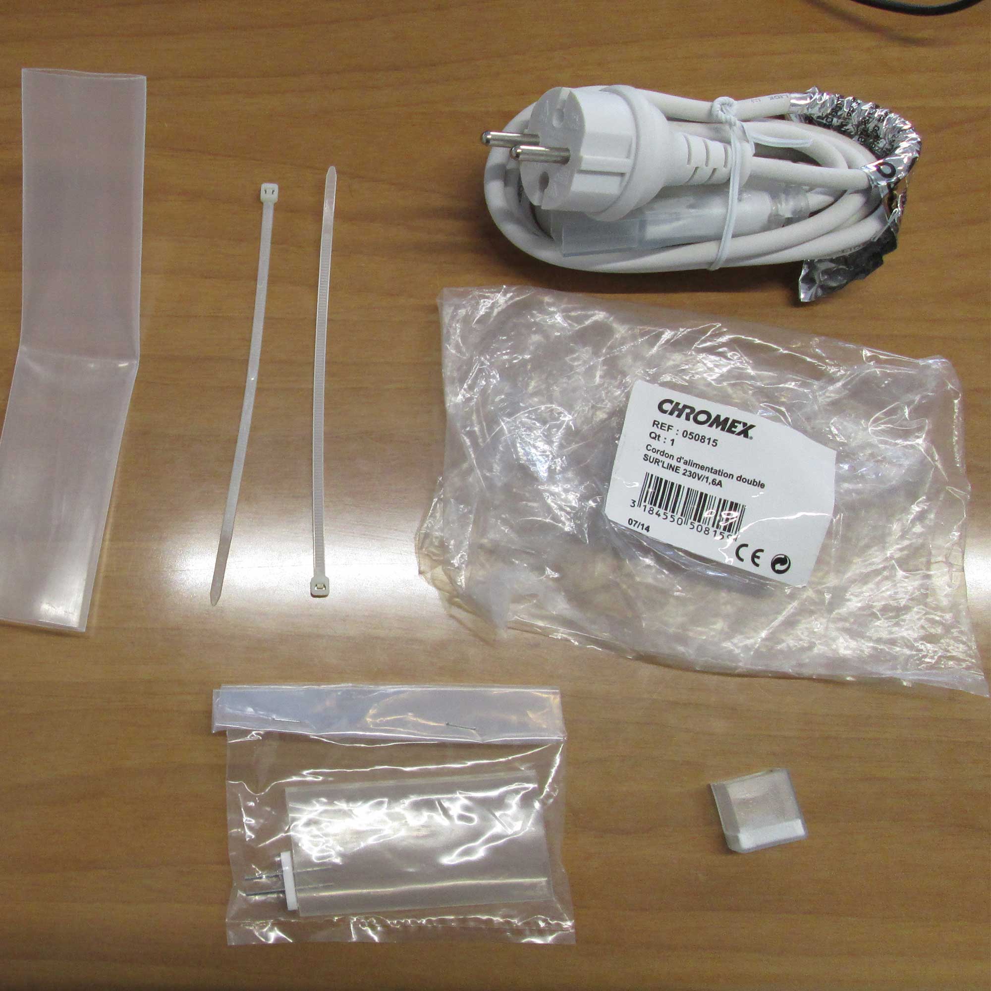 Kit de raccordement câble d'alimentation pour cordon lumineux Sur'line - 230V