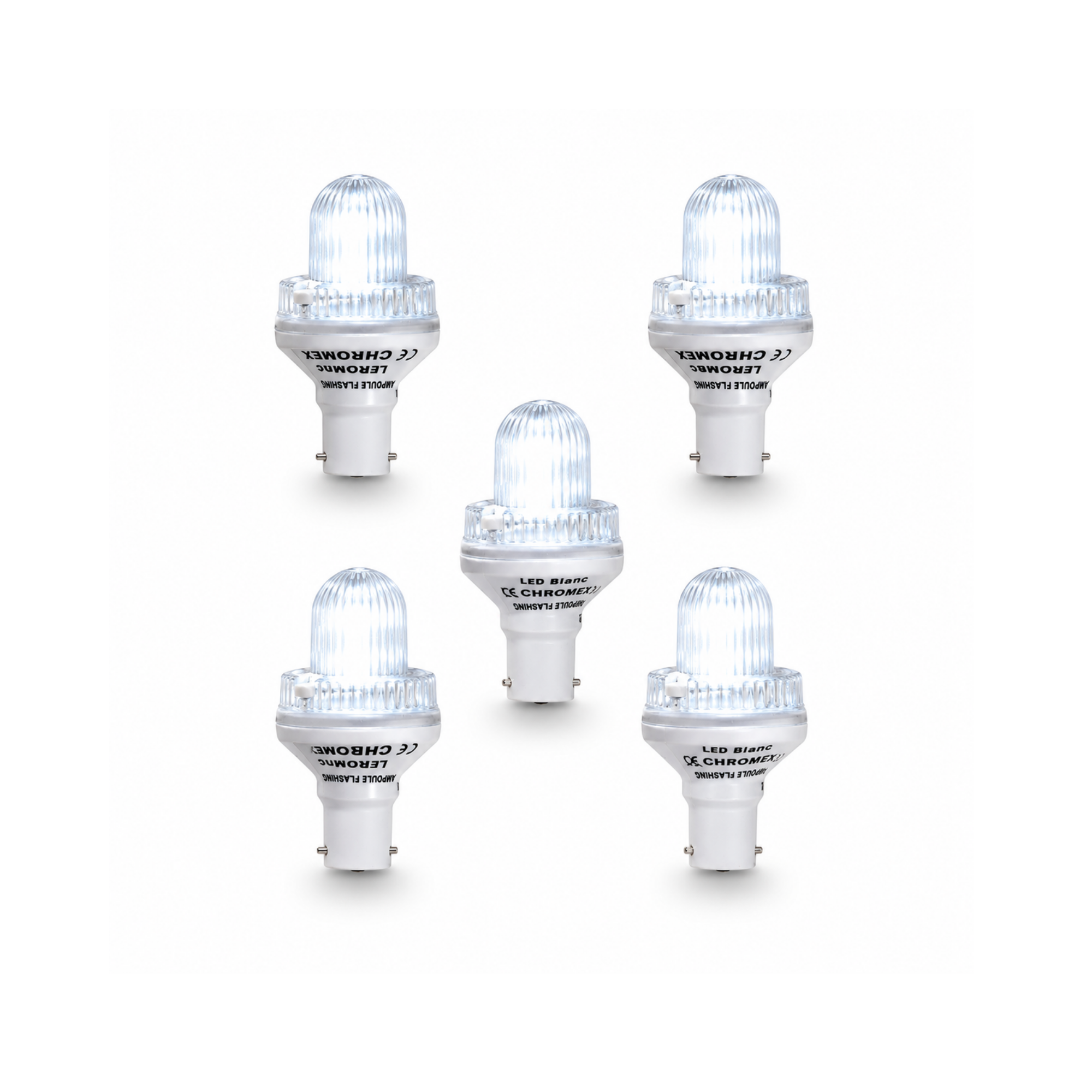Lot de 5 ampoules flash B22 reconditionnées