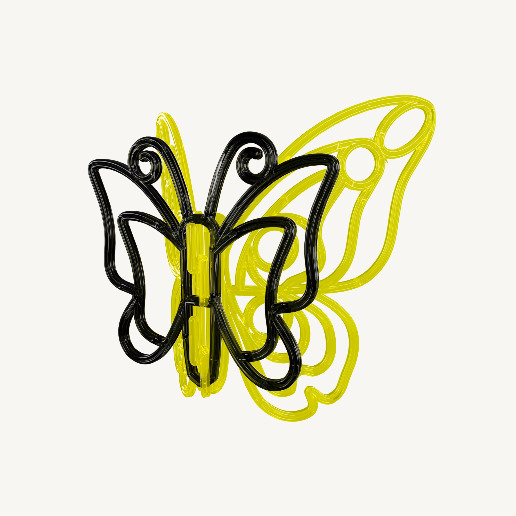 Décor suspension 3D Papillon pop H0,51 x L0,62 x P0,24m