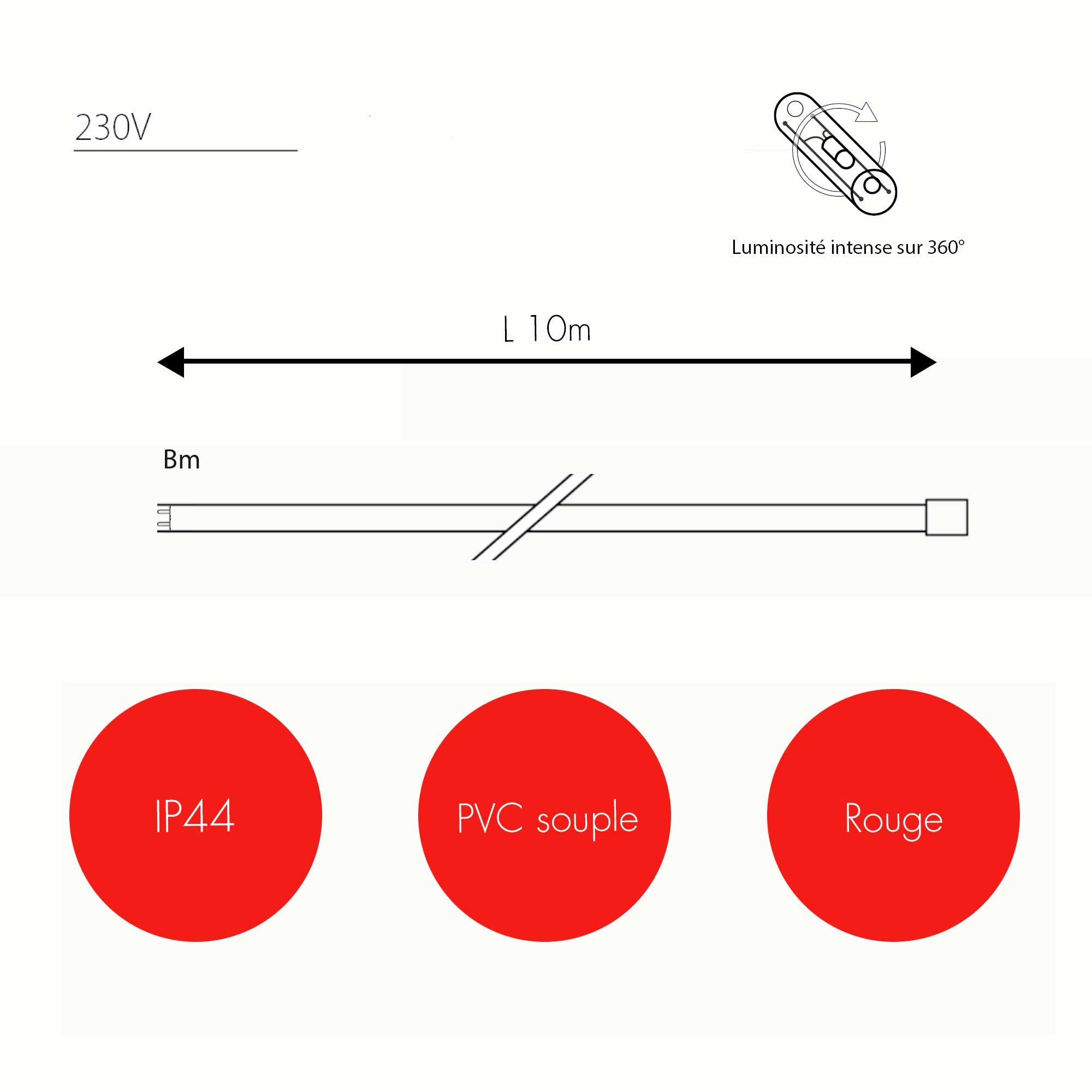 Cordon Filant L10m - 230V