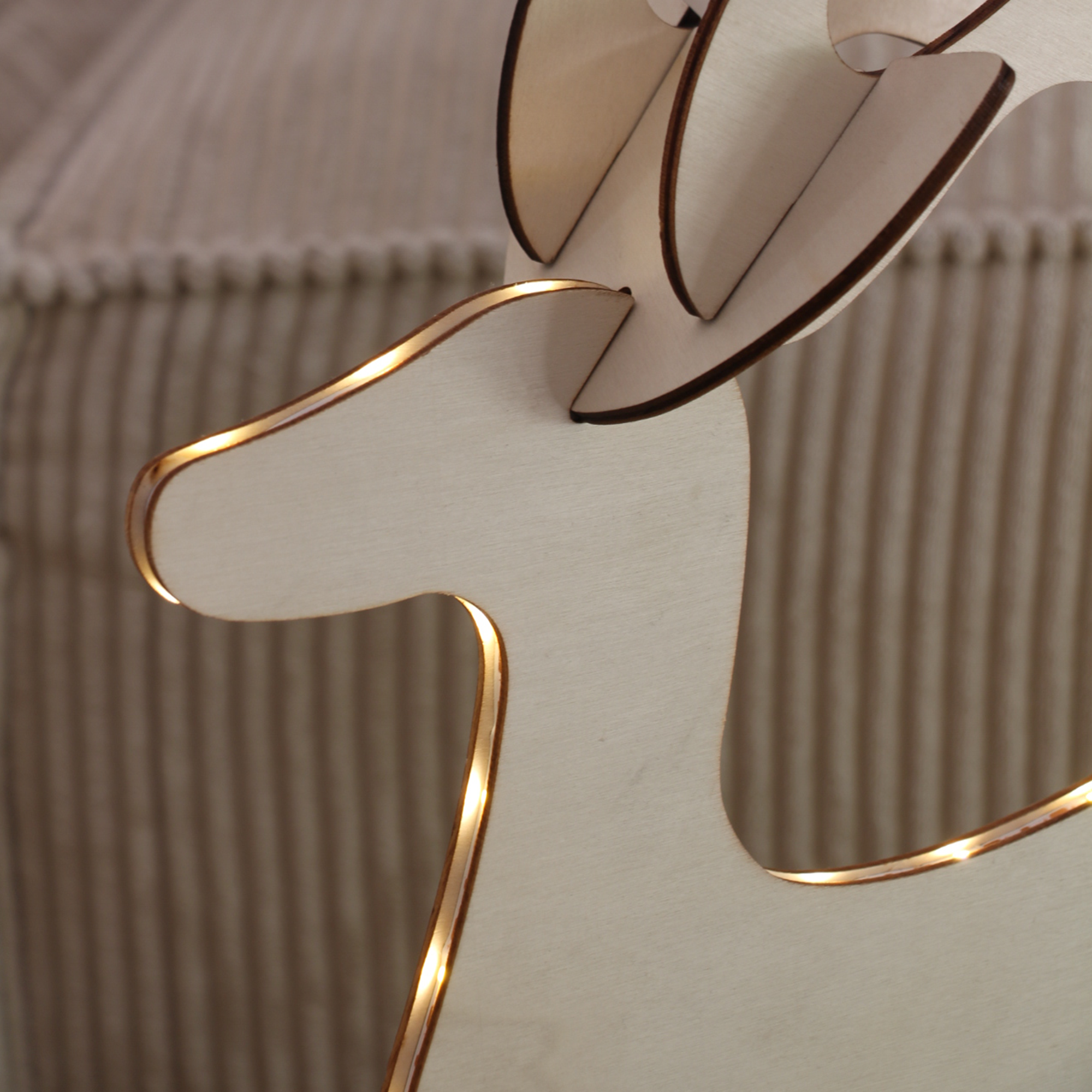 Renne lumineux 3D - H50cm