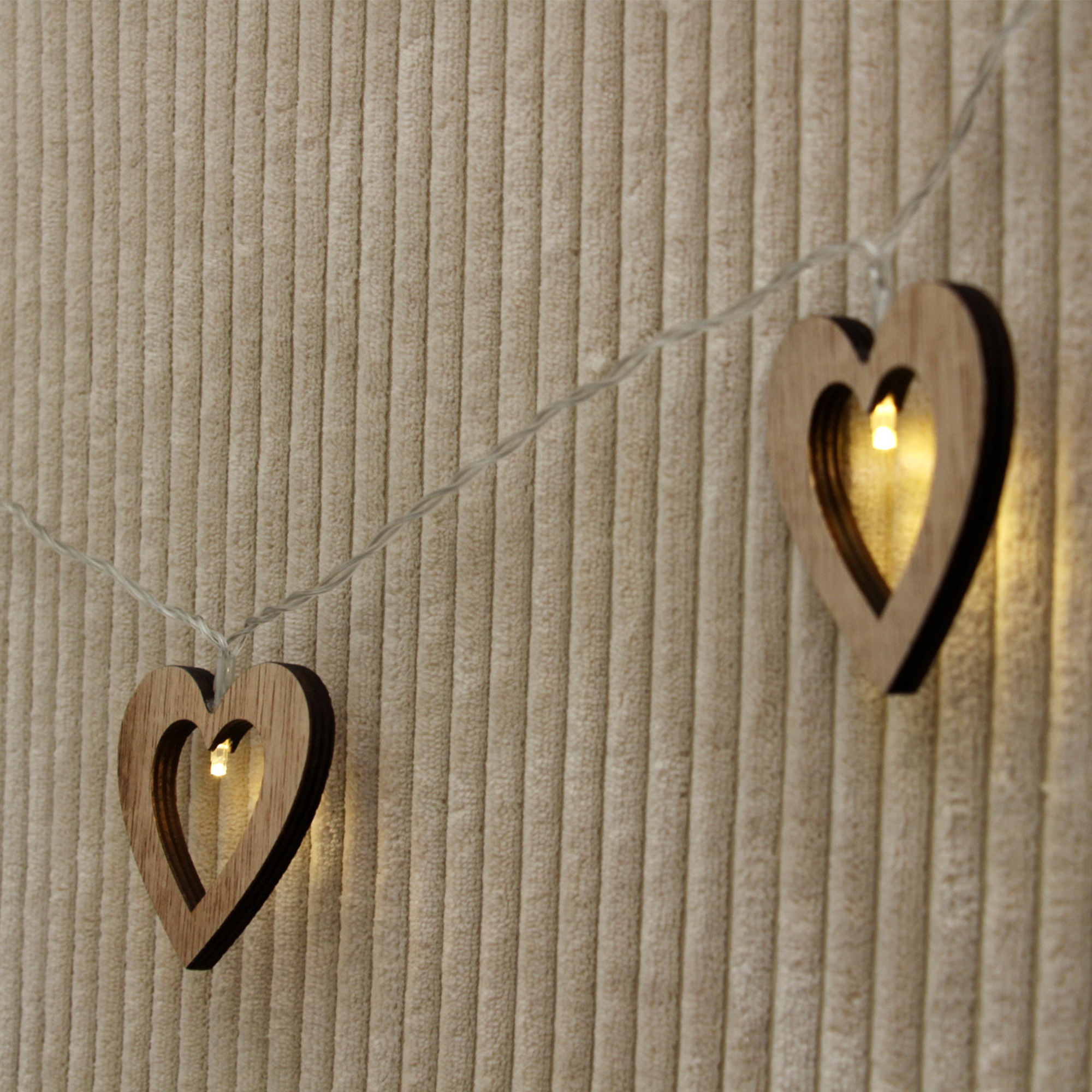 Guirlande lumineuse en bois