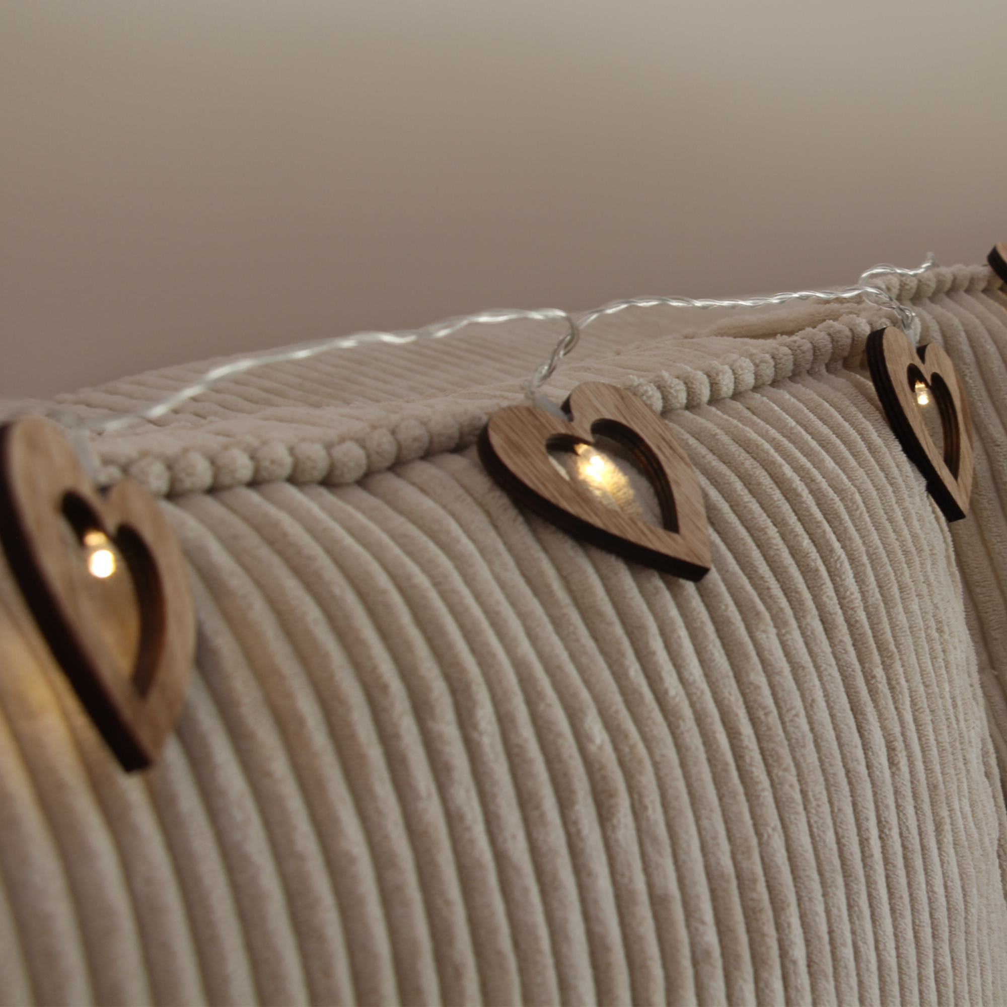 Guirlande lumineuse en bois