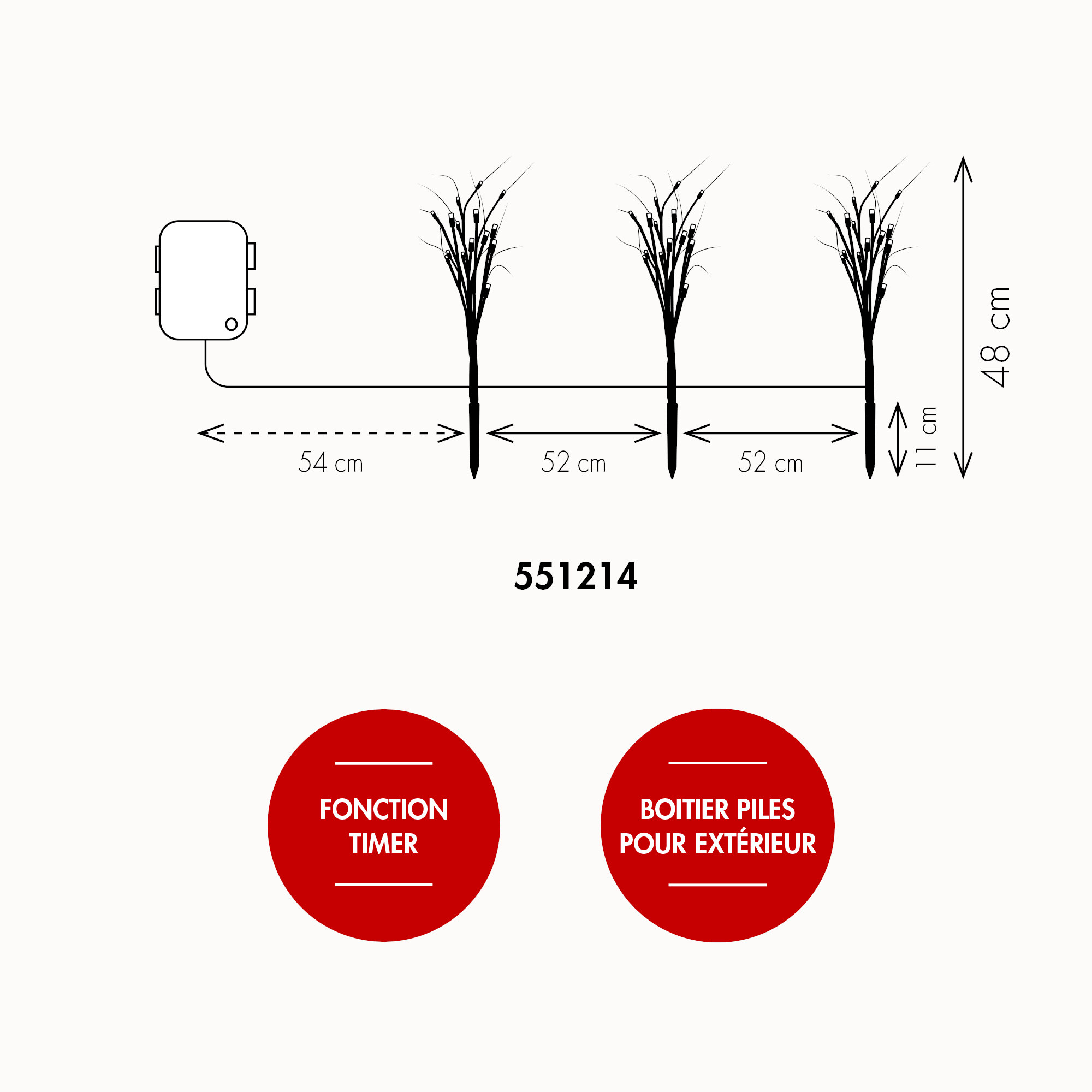 Piquets brindilles à planter