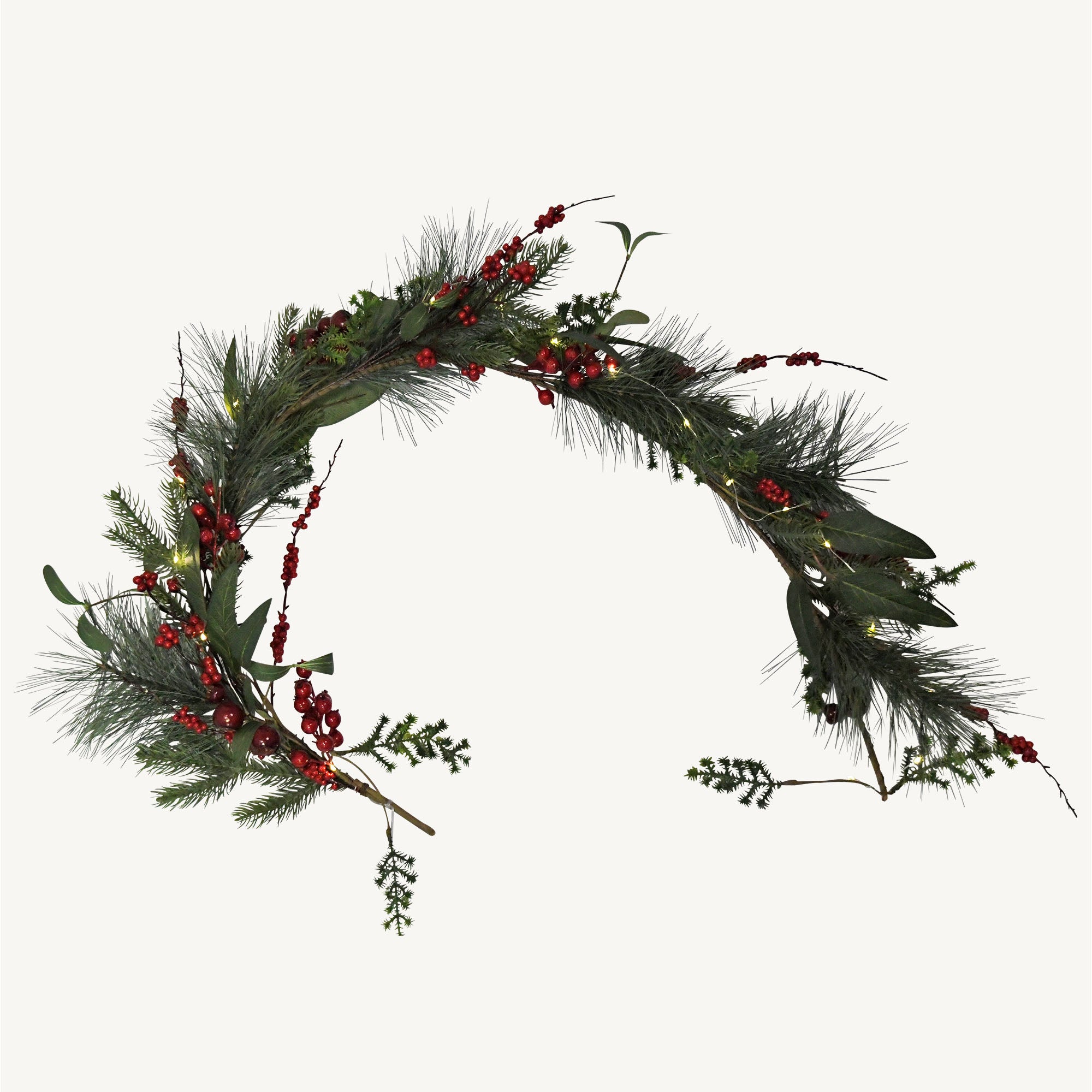 Branche lumineuse baies rouges