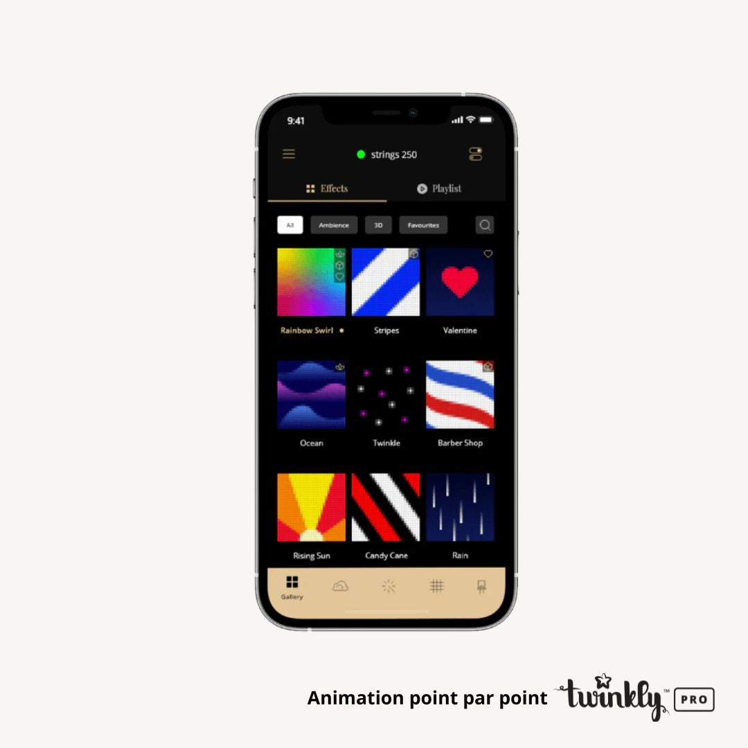 KIT pro Twinkly guirlande blanc chaud L50m -24V