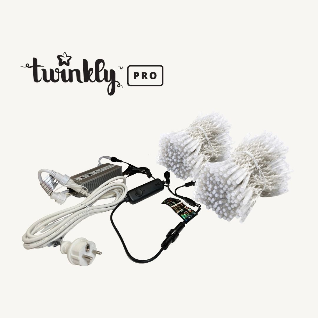 KIT pro Twinkly guirlande blanc chaud L50m -24V