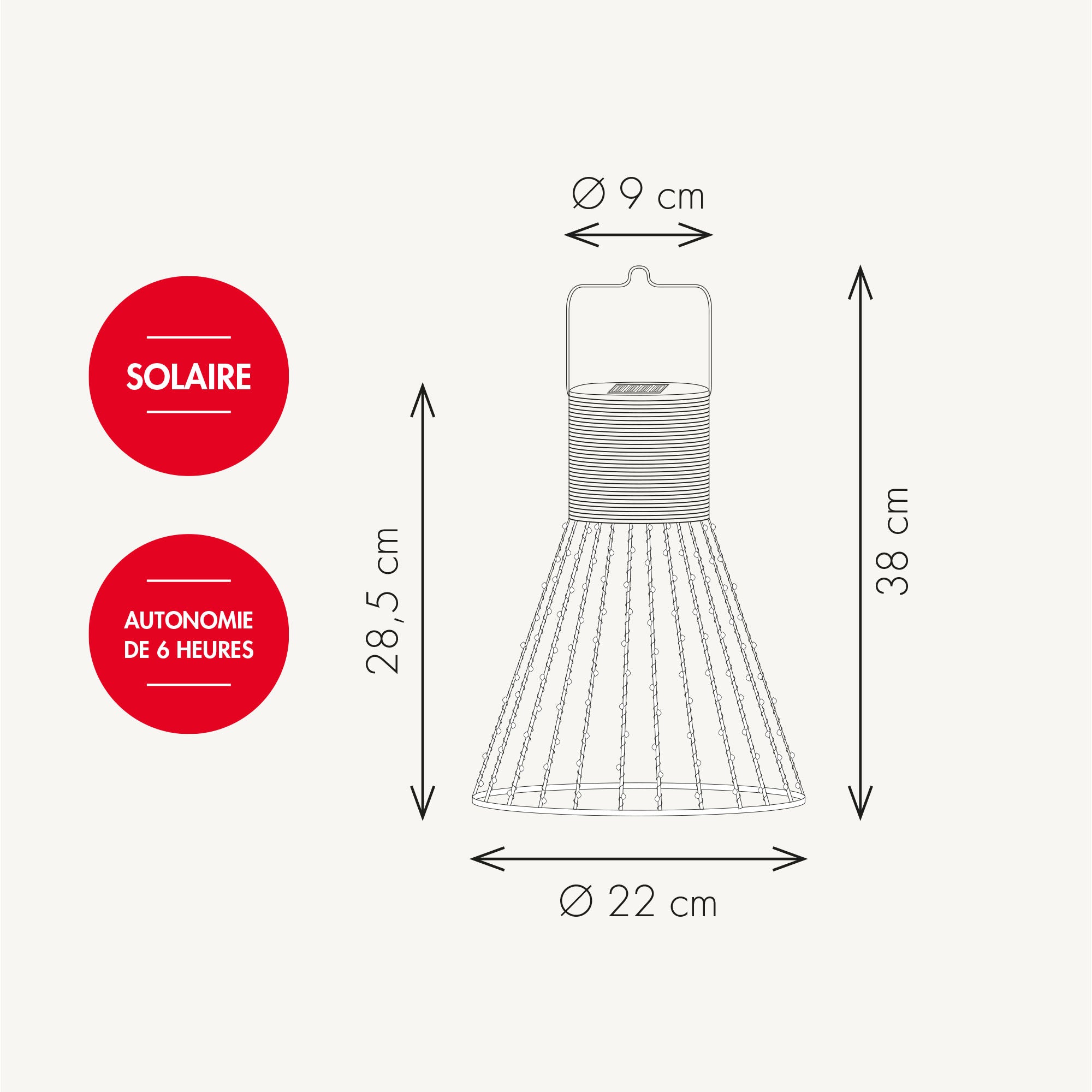 Lanterne solaire Picana