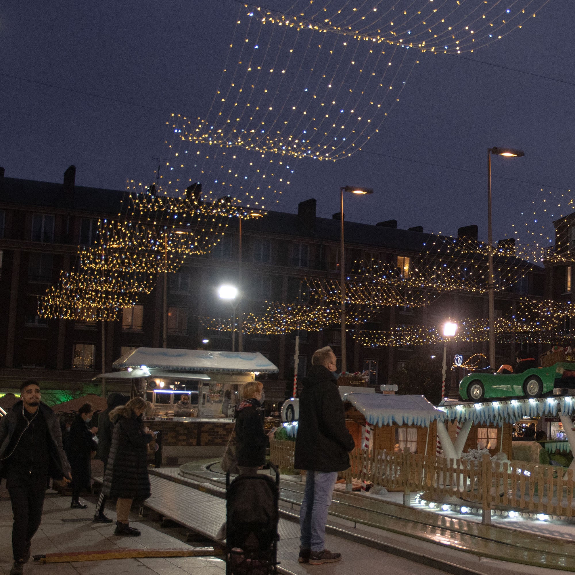 Voile lumineux fixe H10 x L1m - 230V