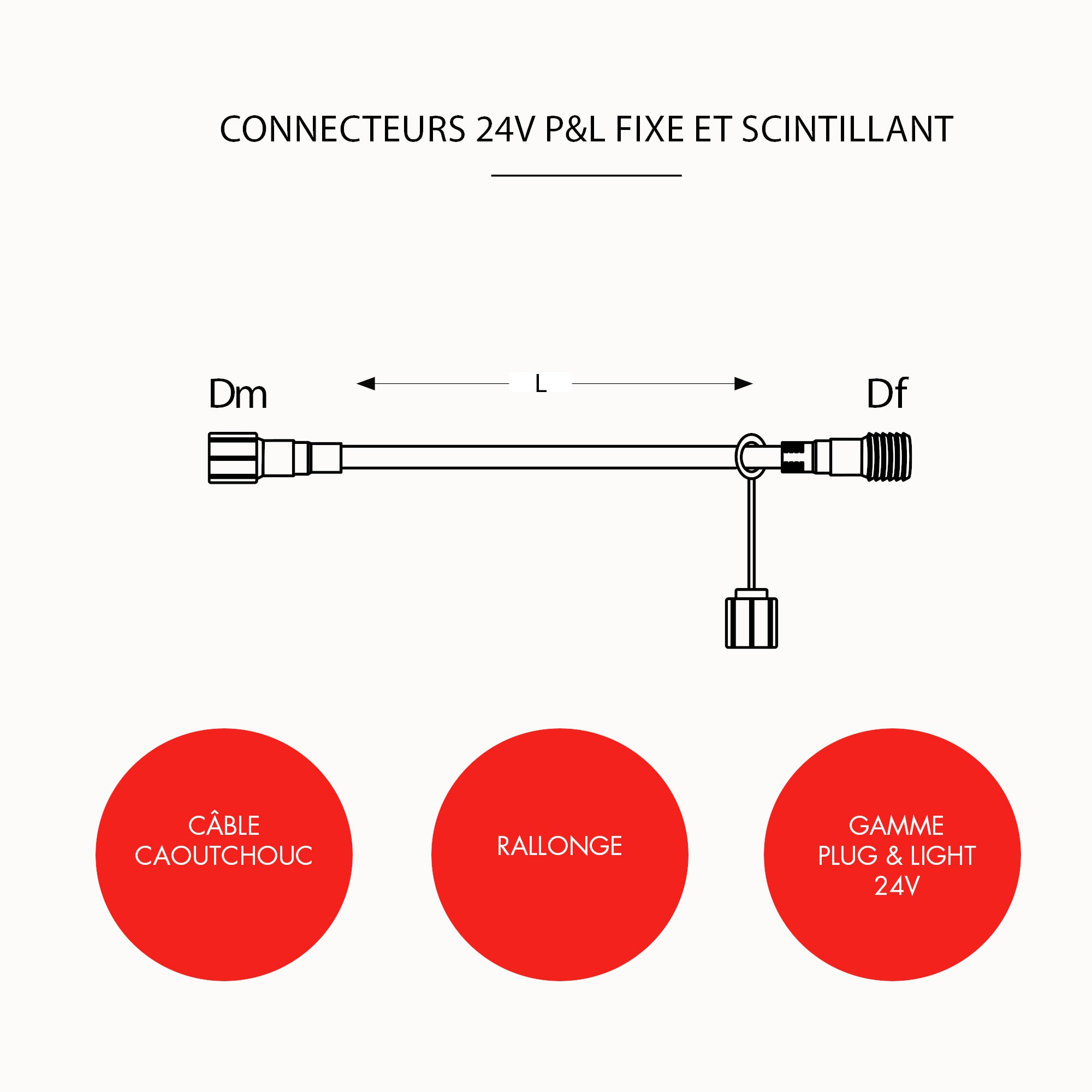 Rallonge après transformateur - L2m - 24V
