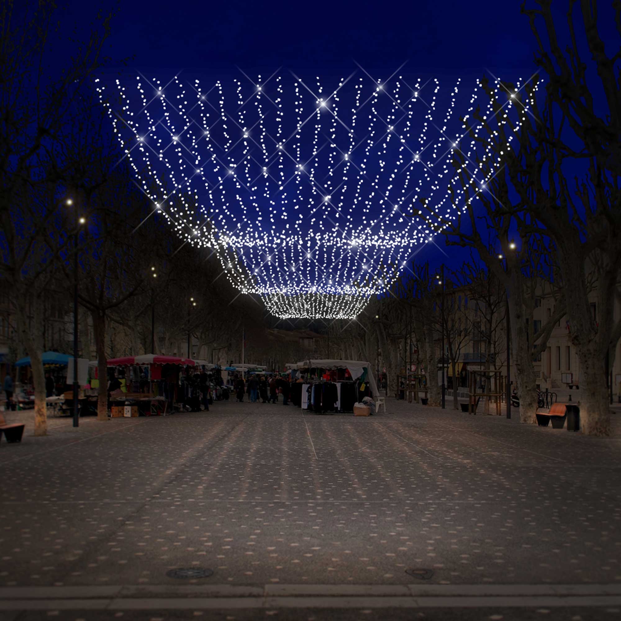 Plafond lumineux scintillant Optima H30 x L2m - 230V