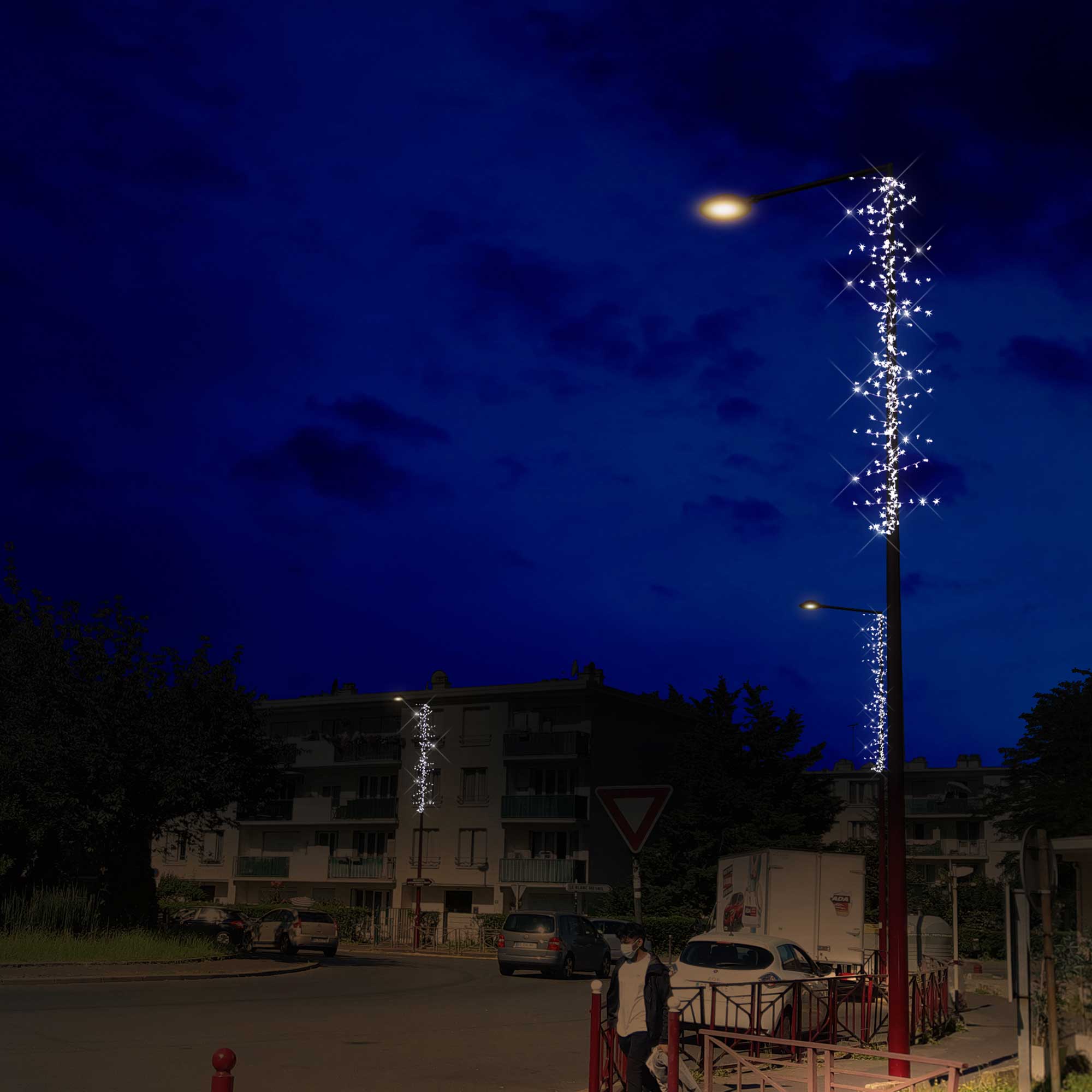 Branche plafond scintillante L3,5m - 230V