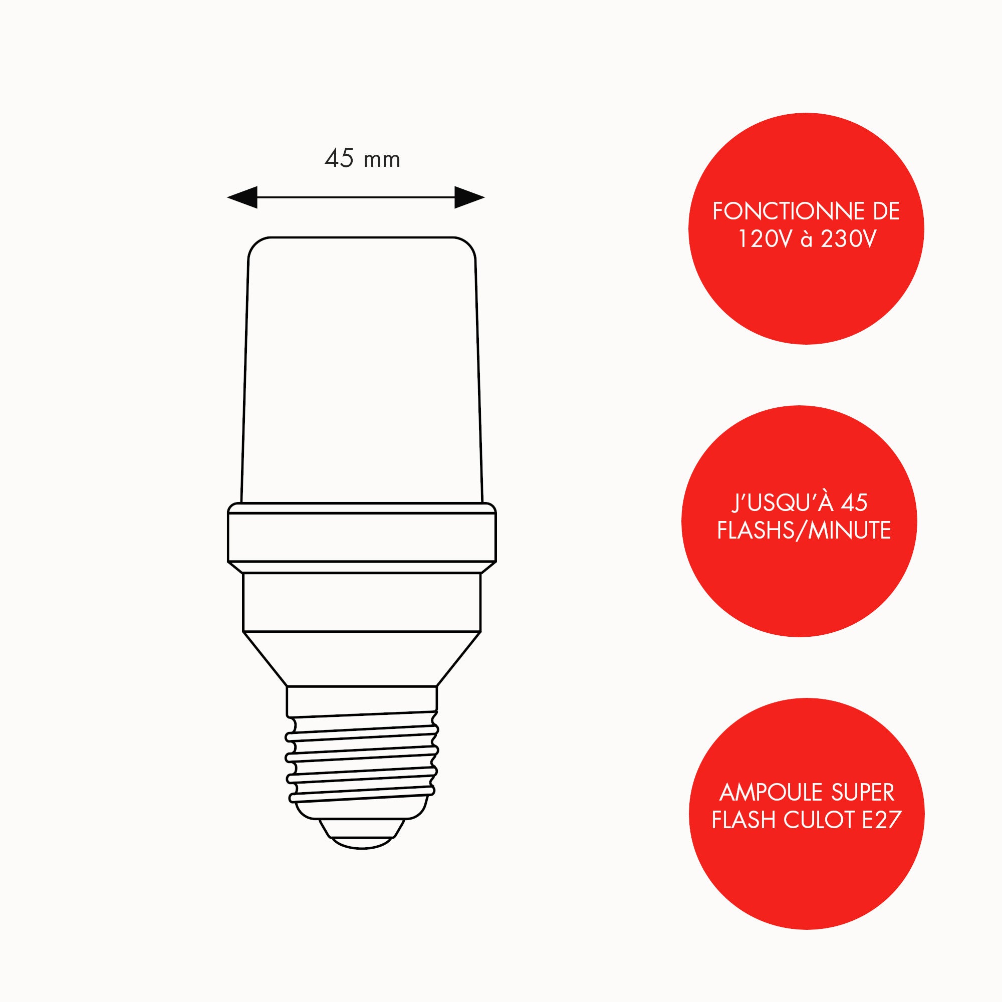 Ampoule super flash E27