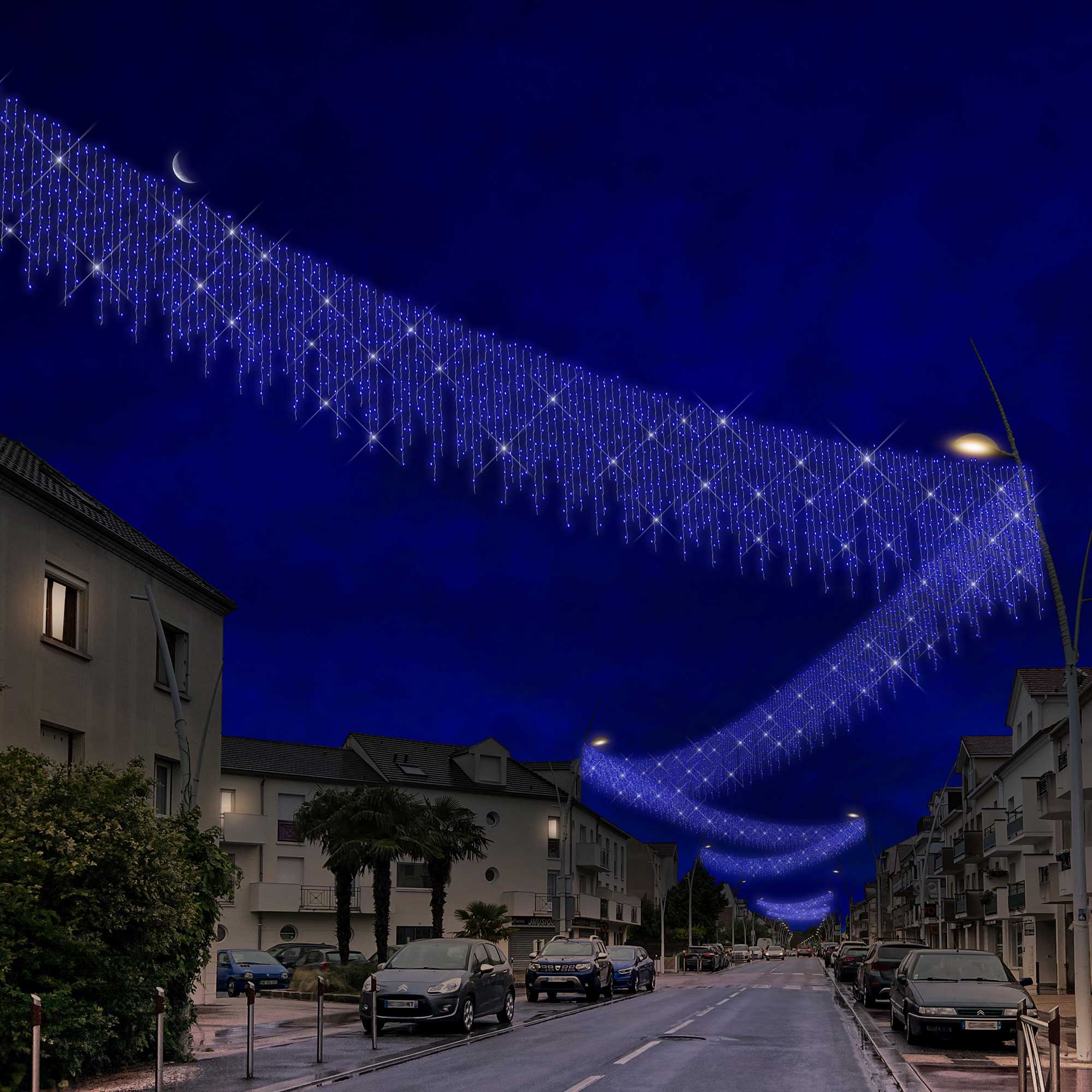 Frise scintillante Optima H1,5 x L4m -230V