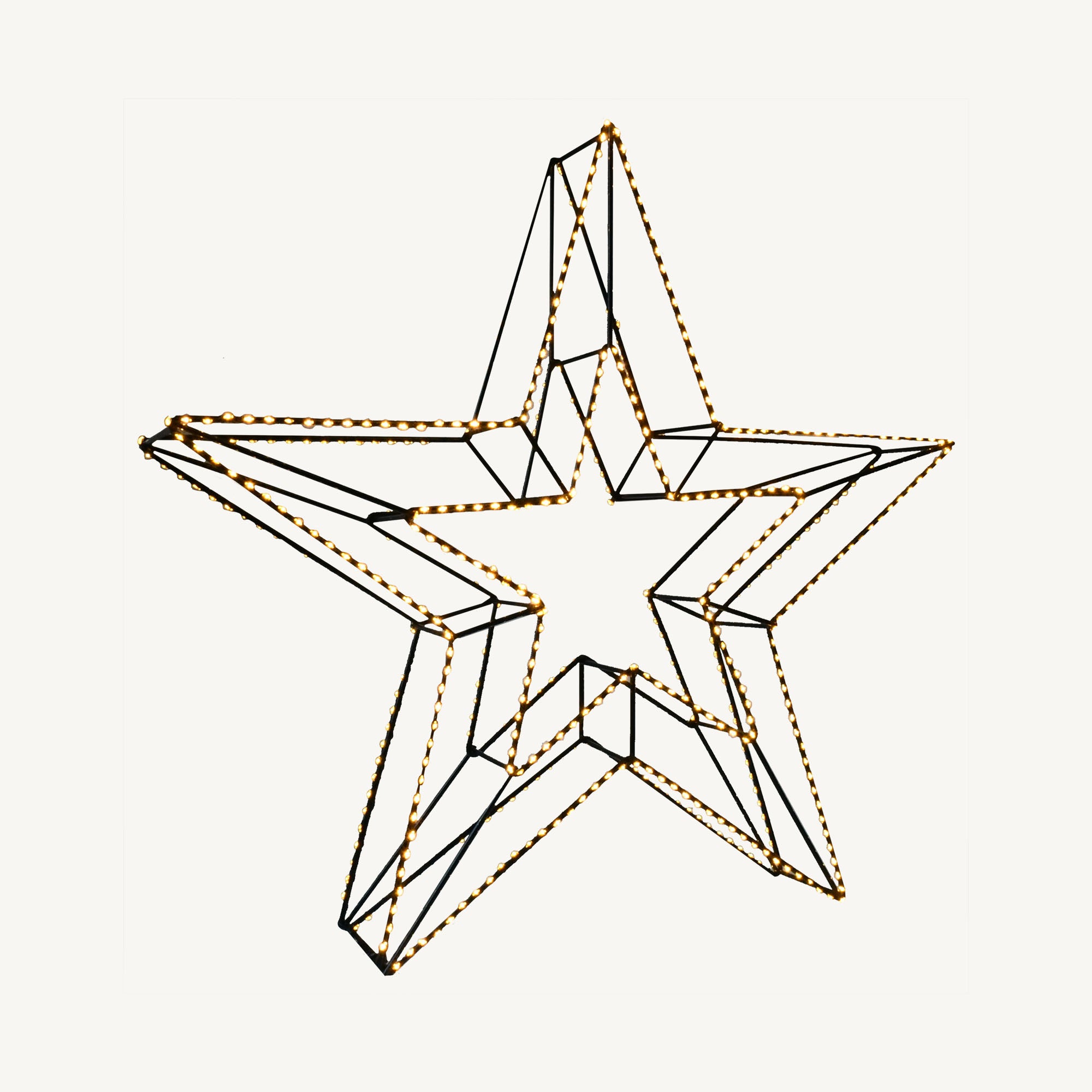 Étoile 3D lumineuse