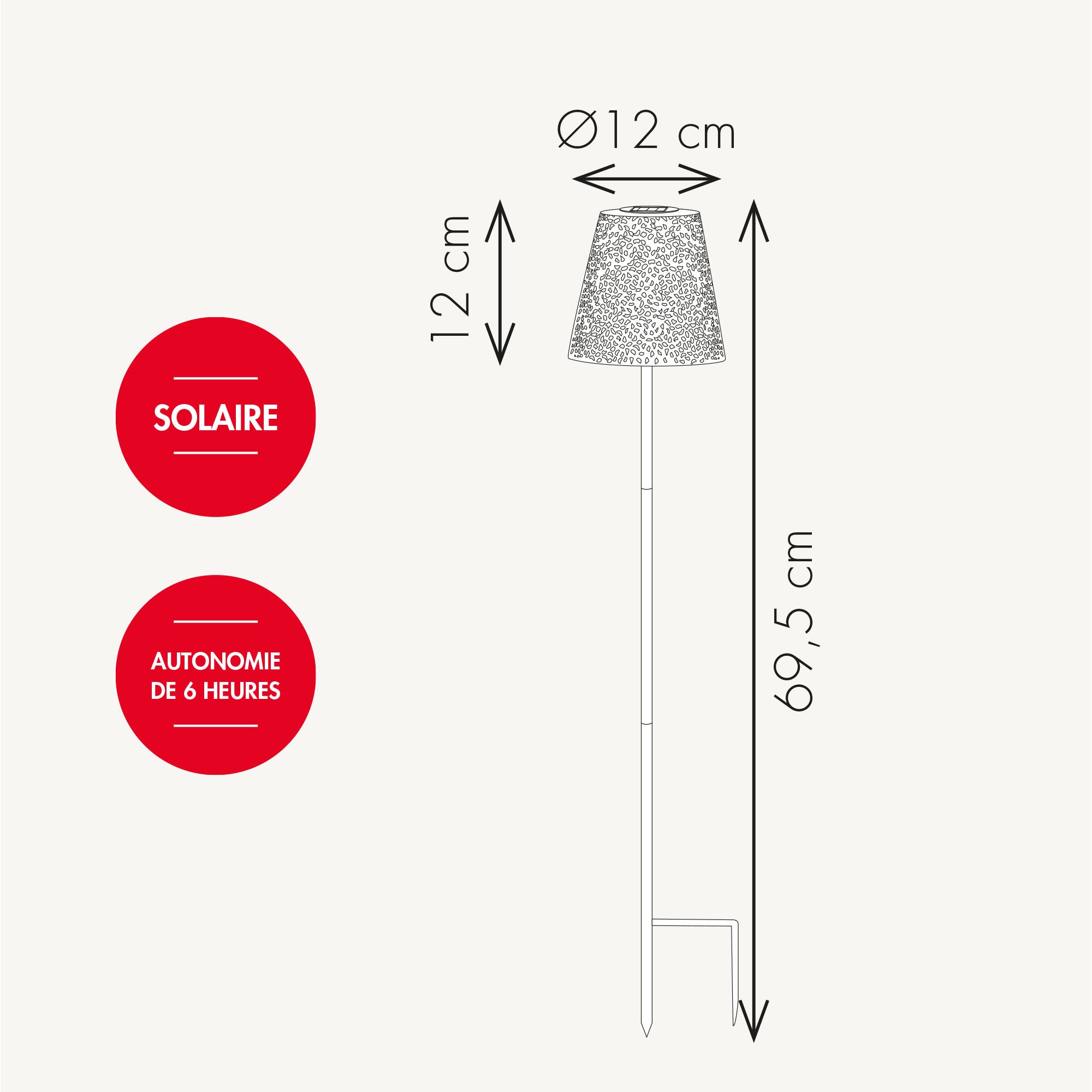 Piquet solaire Orient