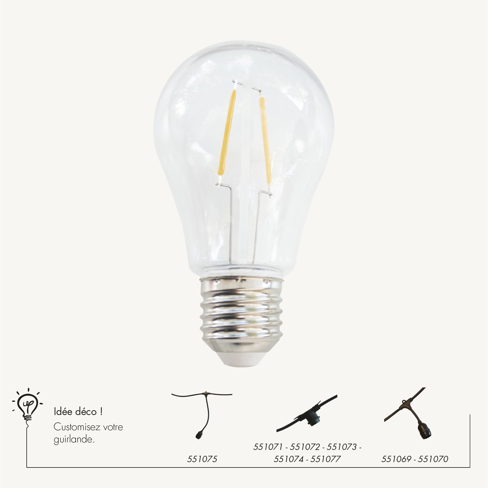 Lot de 5 ampoules E27