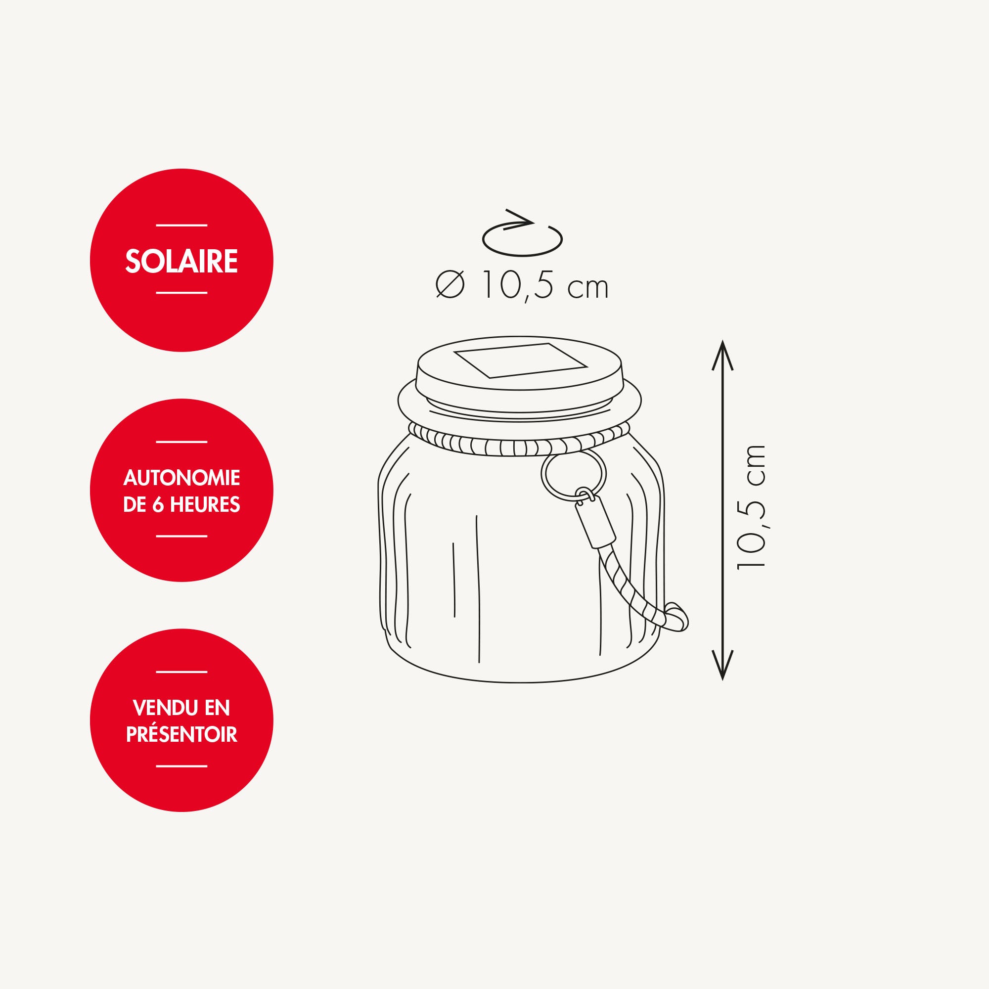 Lampe solaire Bocastar