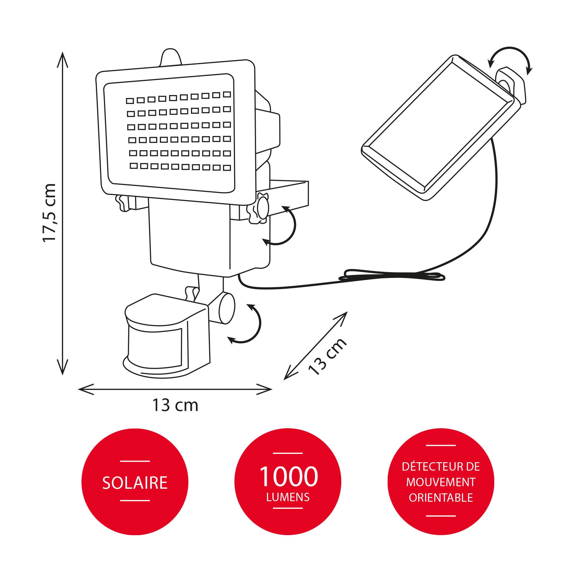 Projecteur solaire Denver