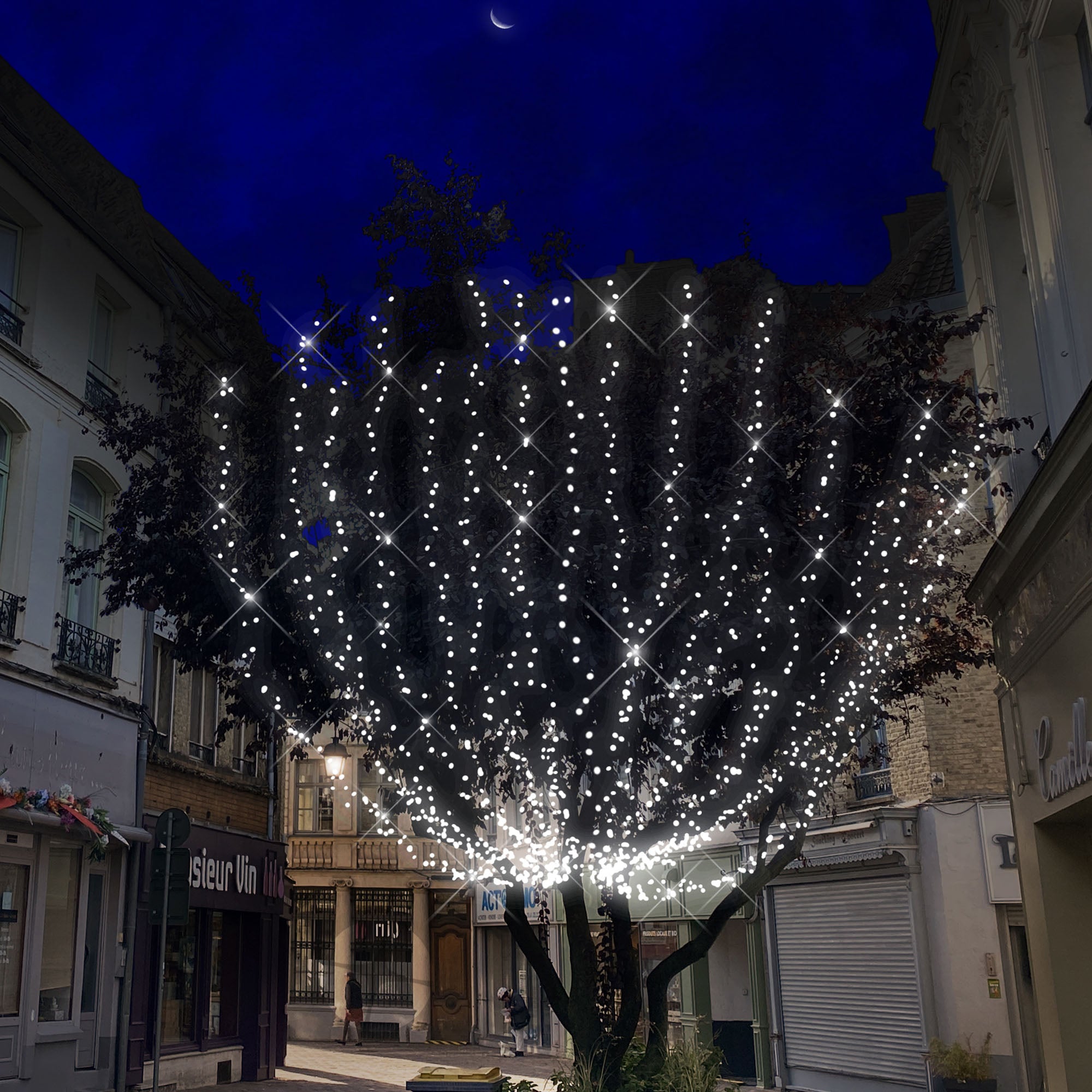 Guirlande scintillante Optima L20m -230V