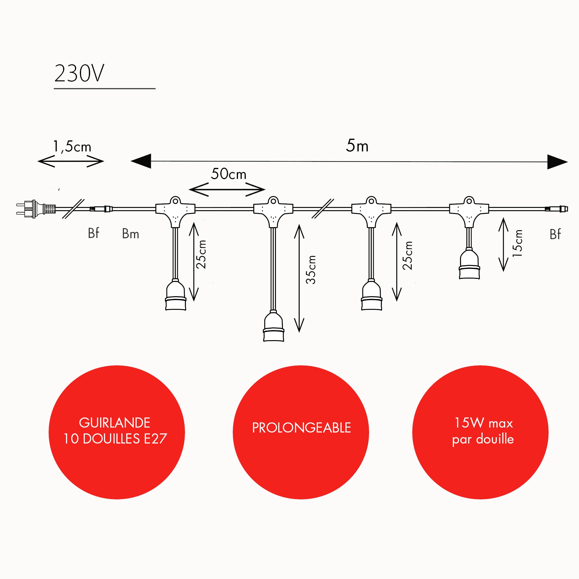 Guirlande guinguette Javanaise