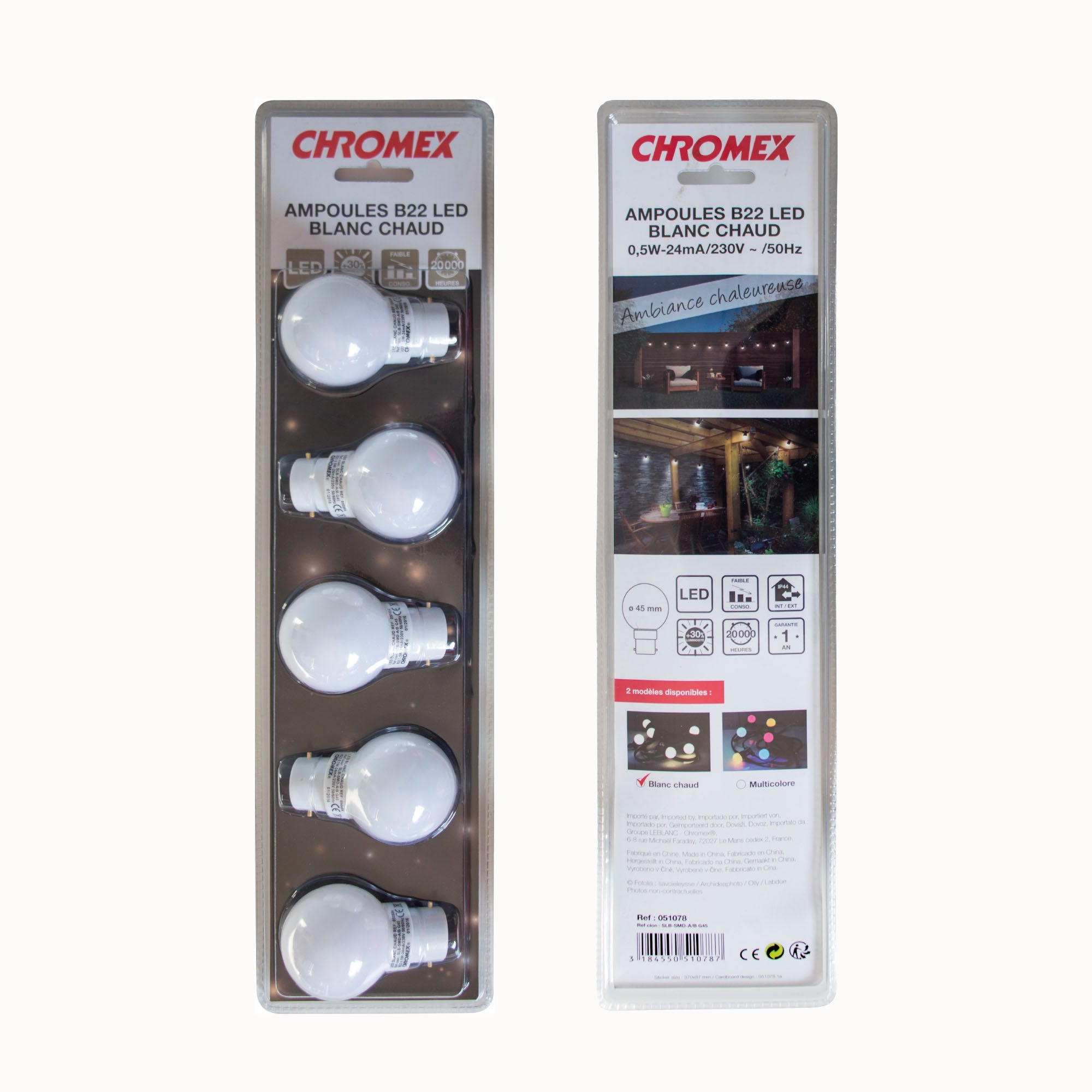 Pack de 5 ampoules B22