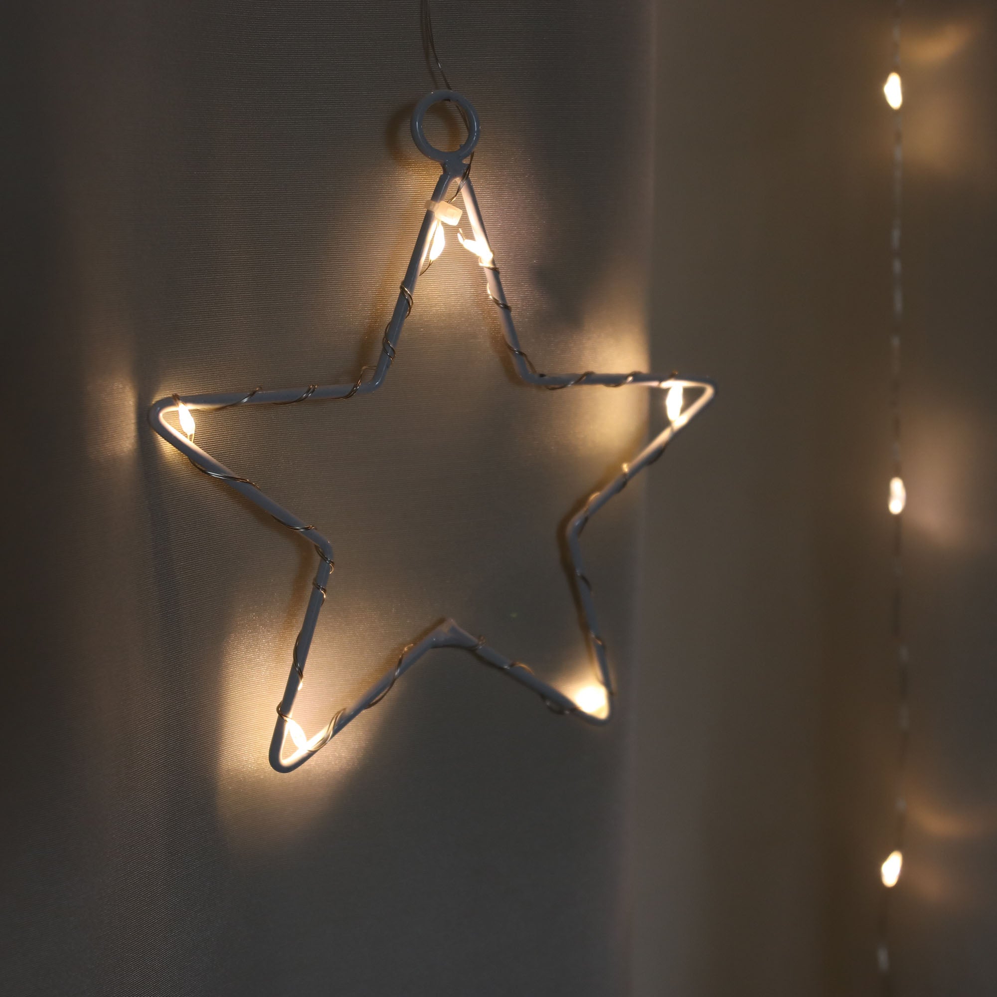 Rideau MicroLED pluie d'étoiles H2 x L2m