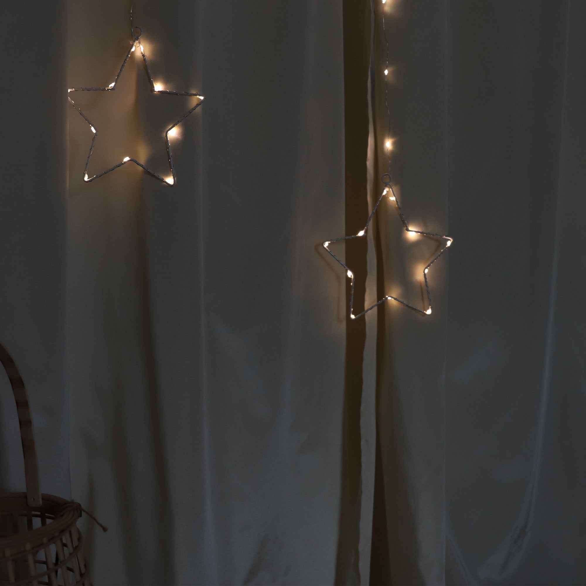 Rideau MicroLED pluie d'étoiles H2 x L2m