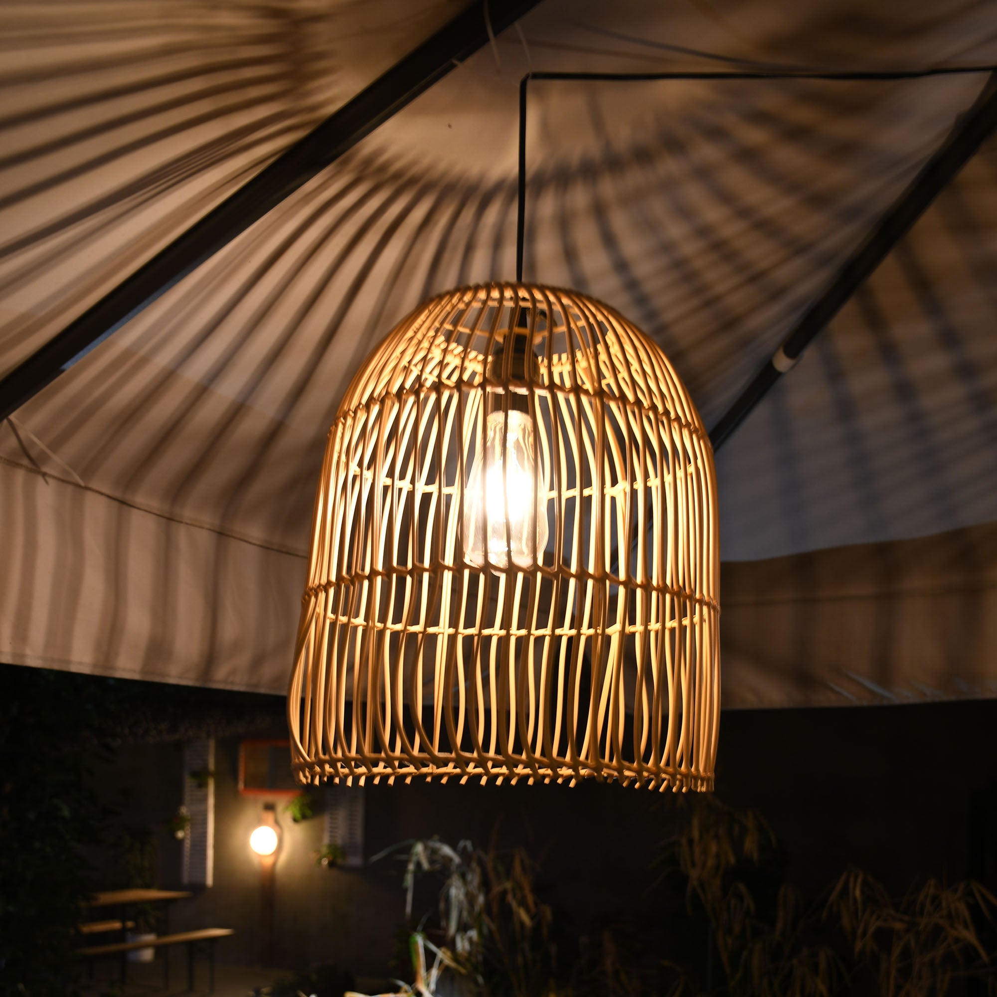 Suspension lustre solaire Canari
